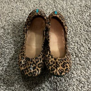 Tieks cheetah print ballet flats